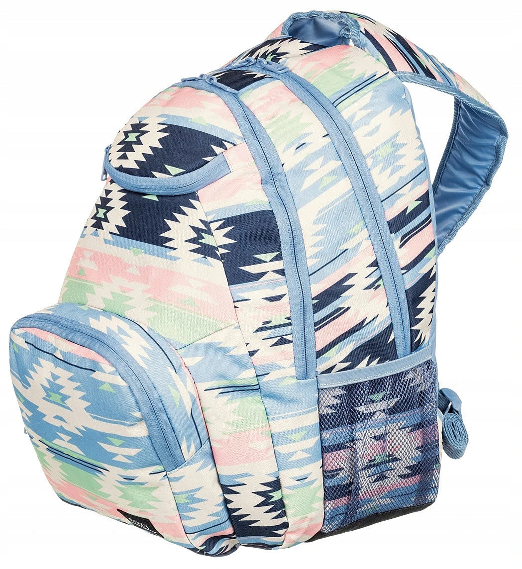Women's backpack Roxy Shadow Swell school backpack for girls blue pink 24L Manufacturer code ERJBP04498-BJD5