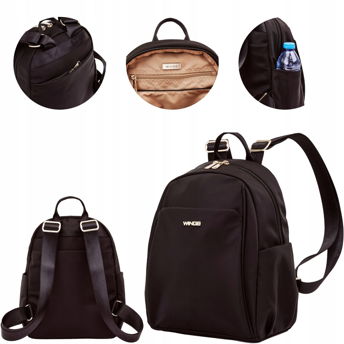 Women's backpack WINGS urban for work travel university modern stylish 9L