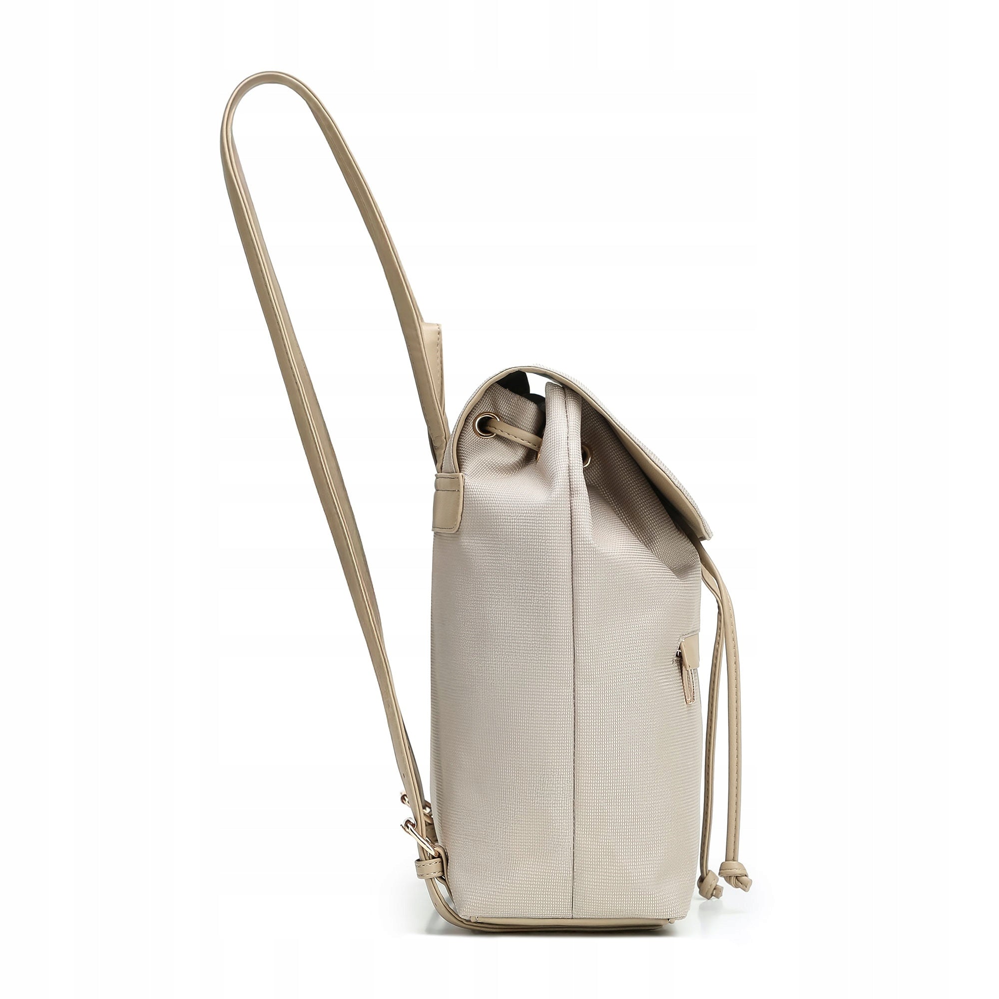 Women's backpack WITTCHEN 102-4Y-403-0 with flap cream Brand WITTCHEN