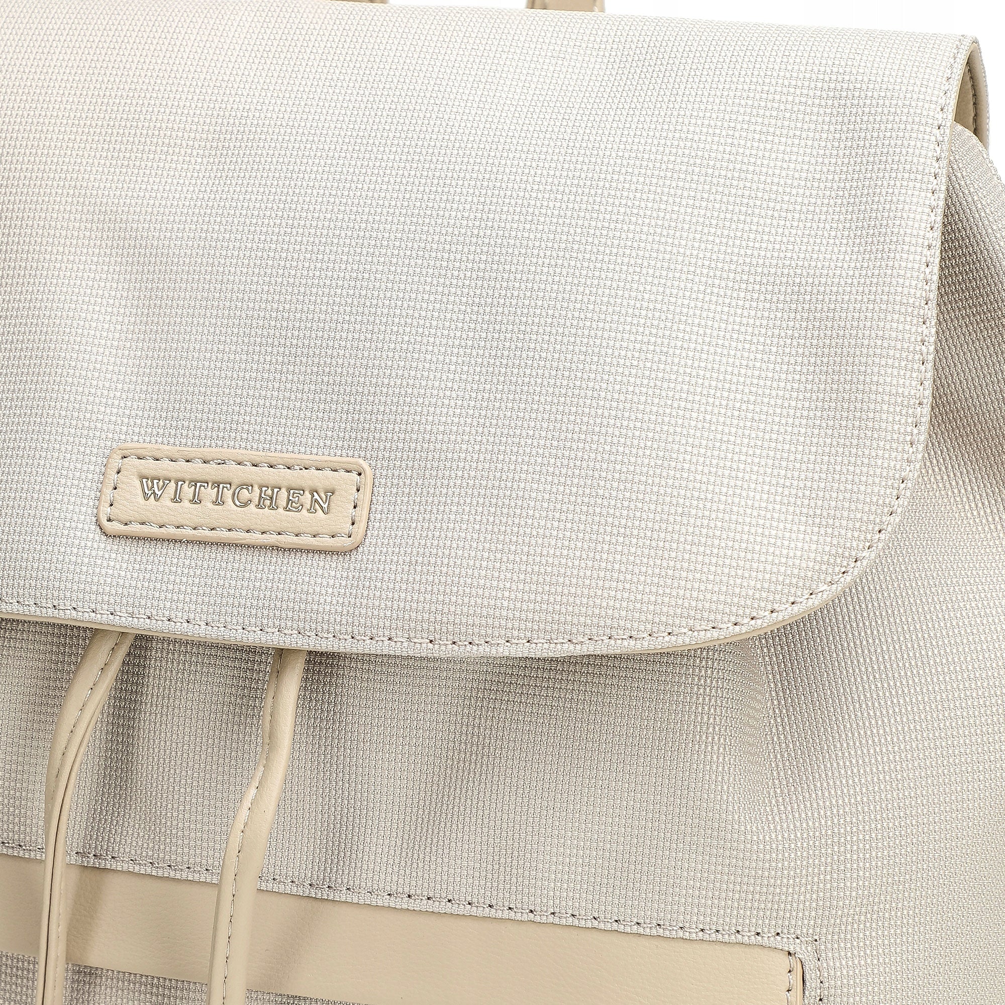 Women's backpack WITTCHEN 102-4Y-403-0 with flap cream Manufacturer code 102-4Y-403-0