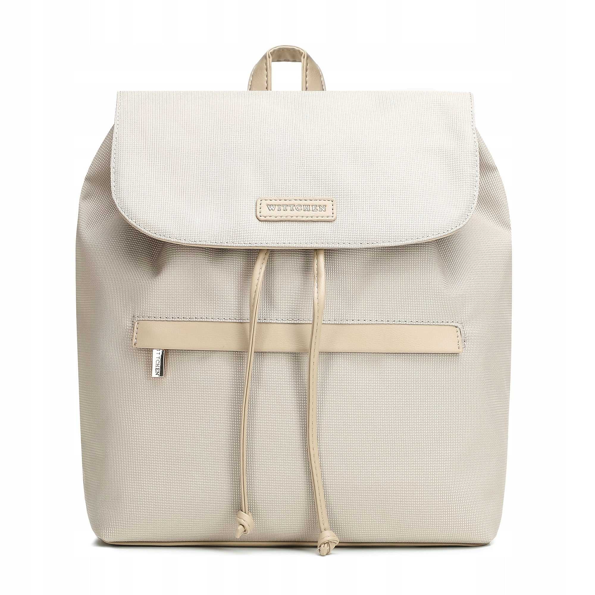 Women's backpack WITTCHEN 102-4Y-403-0 with flap cream