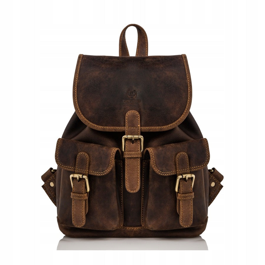 Women's backpack brown PAOLO PERUZZI T-16-BR Brand Paolo Peruzzi