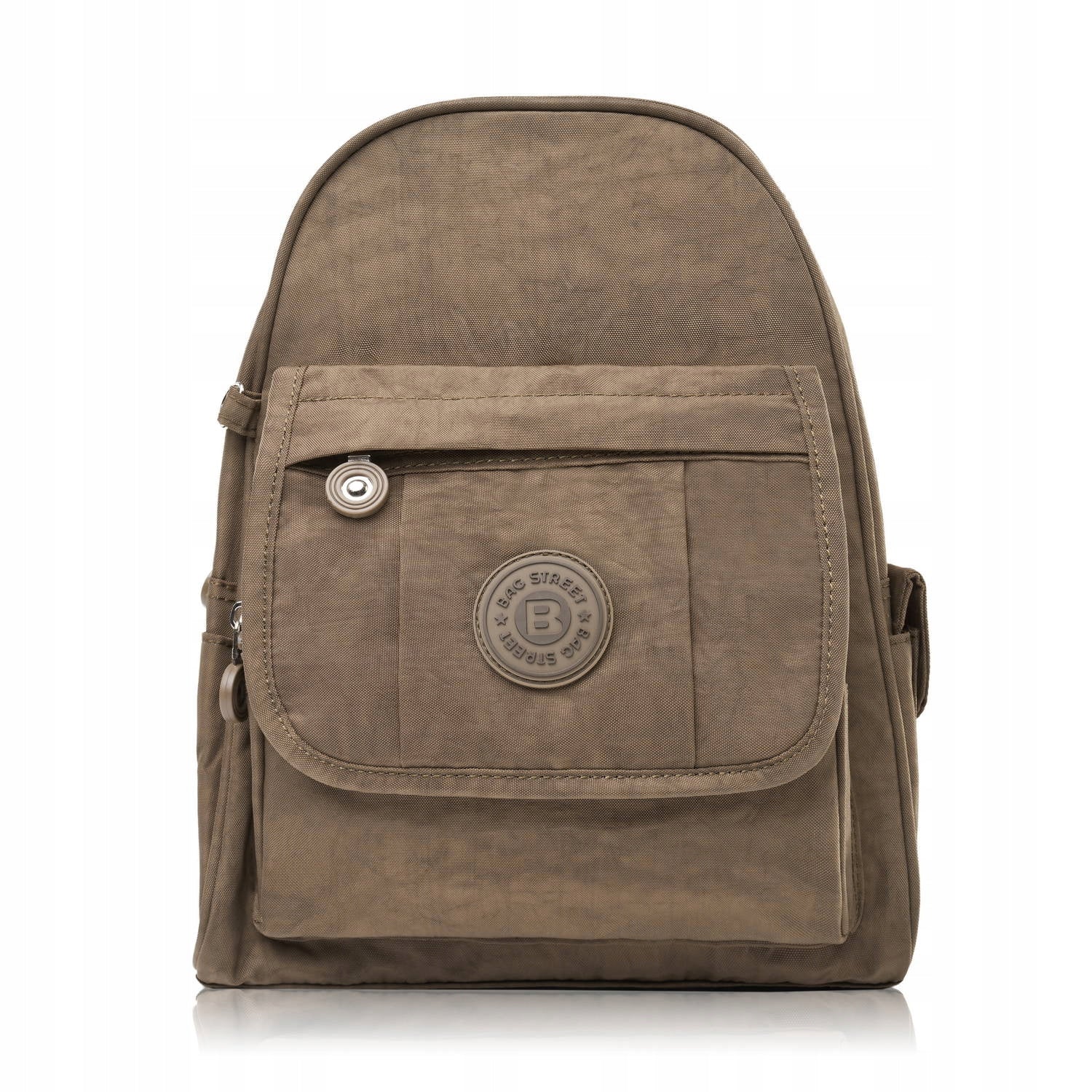 Women's backpack brown with lightweight material, women's backpack for a trip