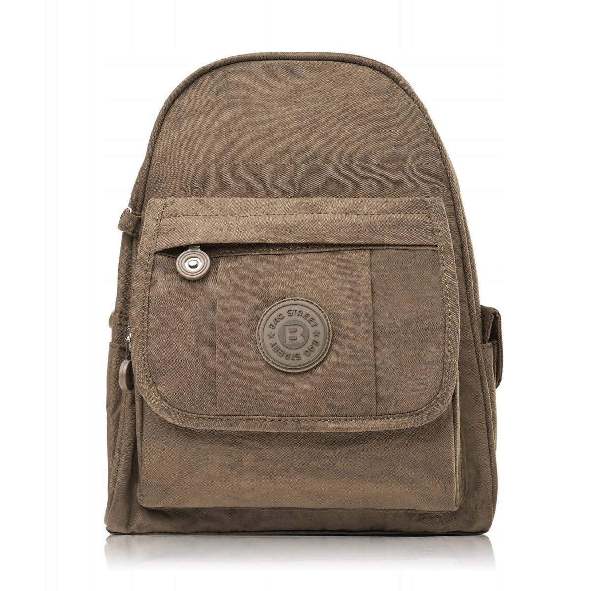 Women's backpack brown with lightweight material, women's backpack for a trip