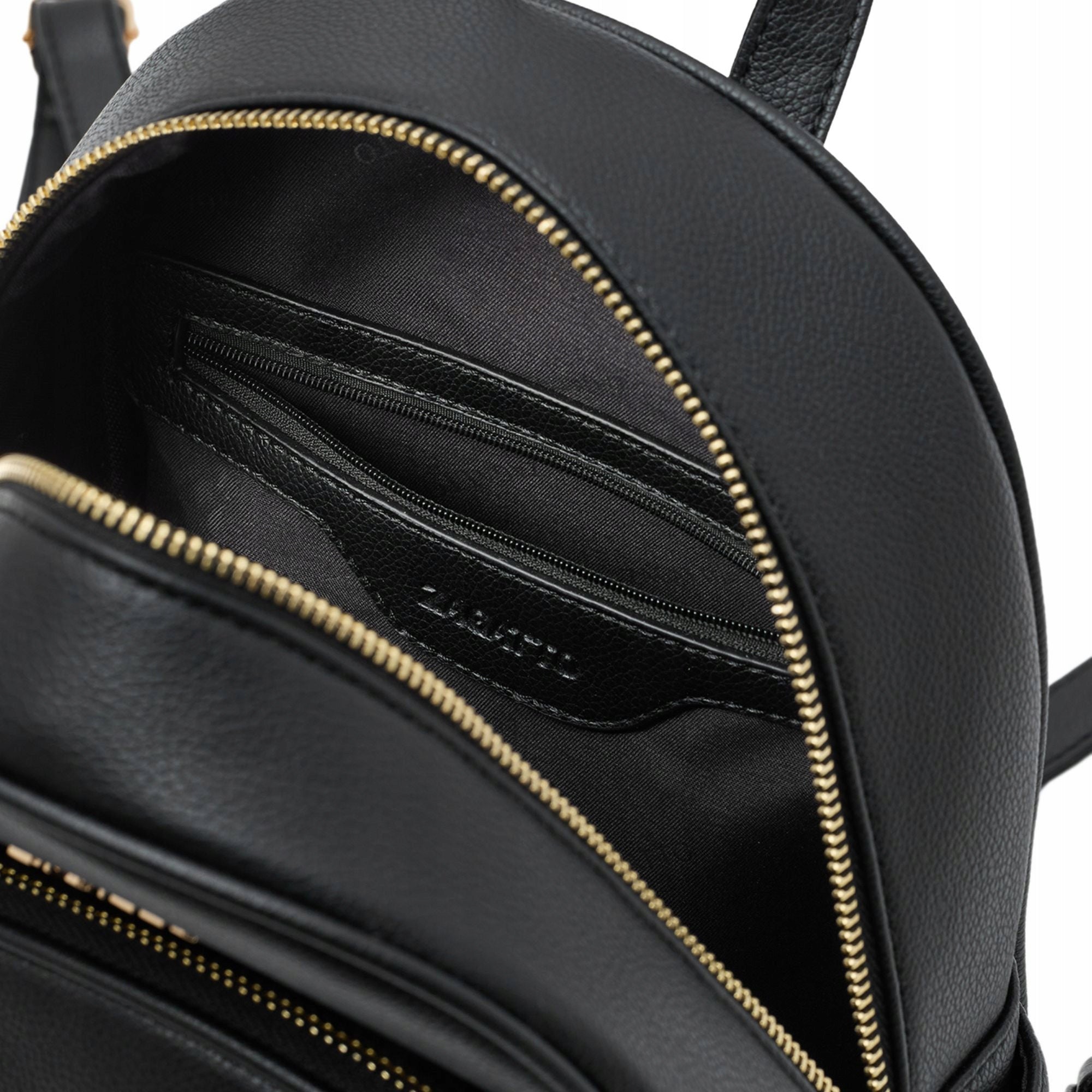 Women's backpack faux leather city elegant black eco leather ZAGATTO Brand Zagatto