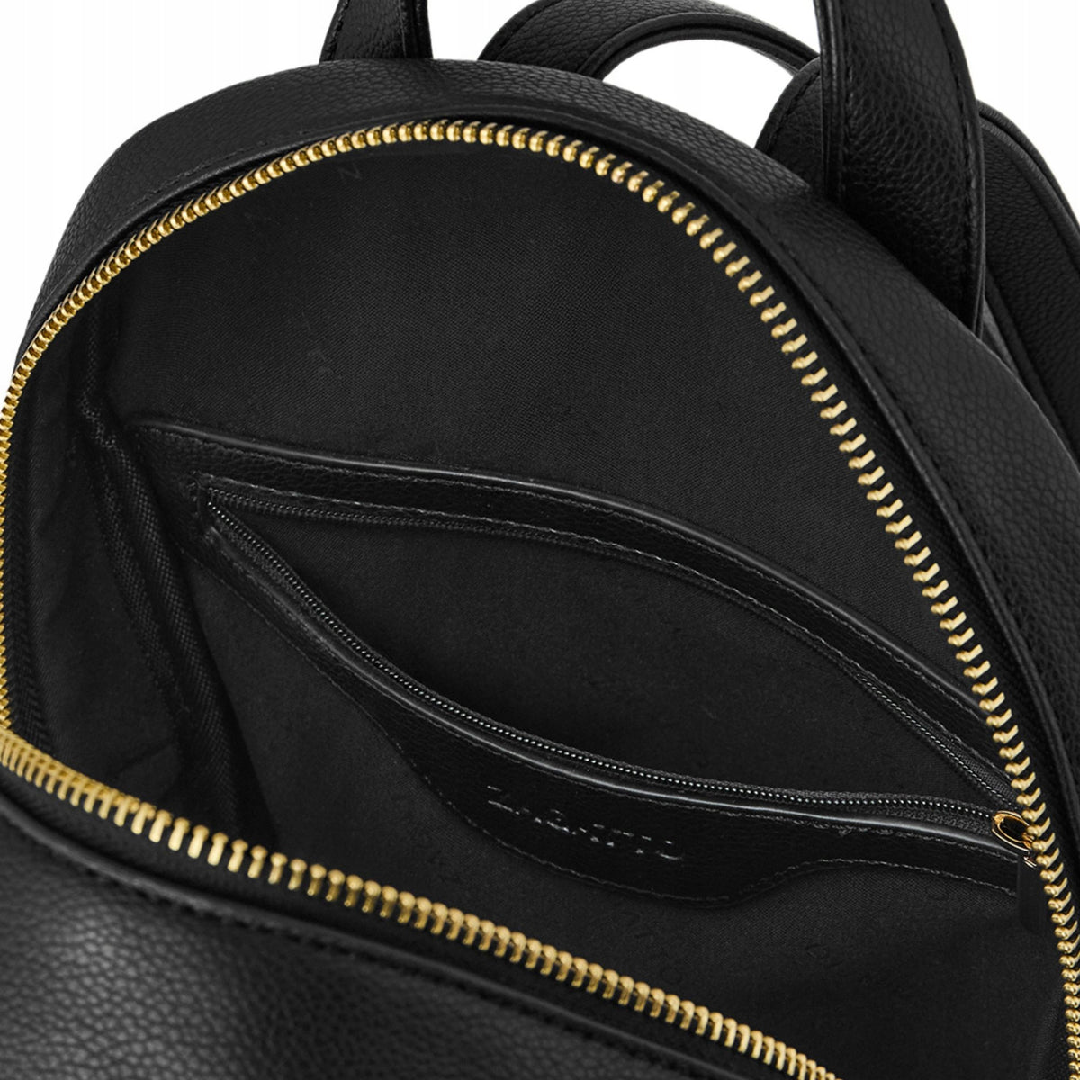 Women's backpack faux leather city elegant black eco leather ZAGATTO Packaging status original
