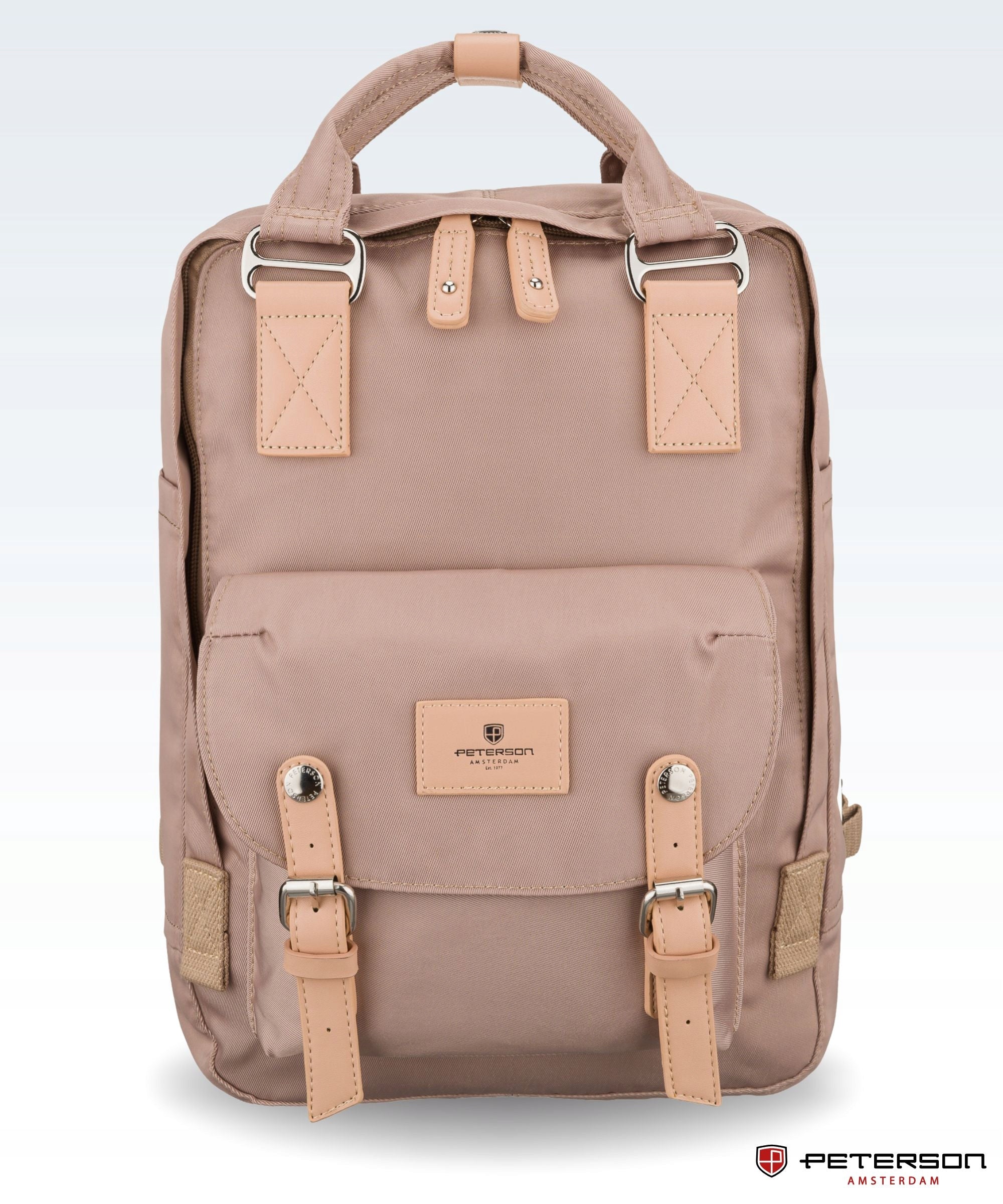 Women's backpack for school work PETERSON urban roomy for travel laptop Brand Peterson