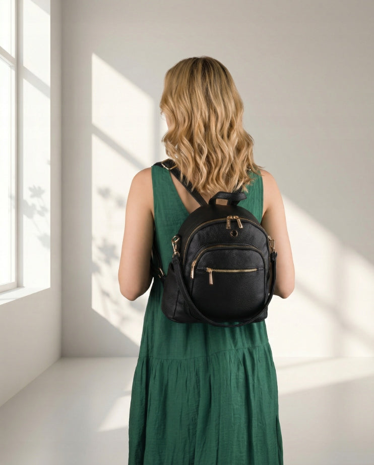 Women's backpack in eco leather Peterson elegant urban fashionable Packaging status original