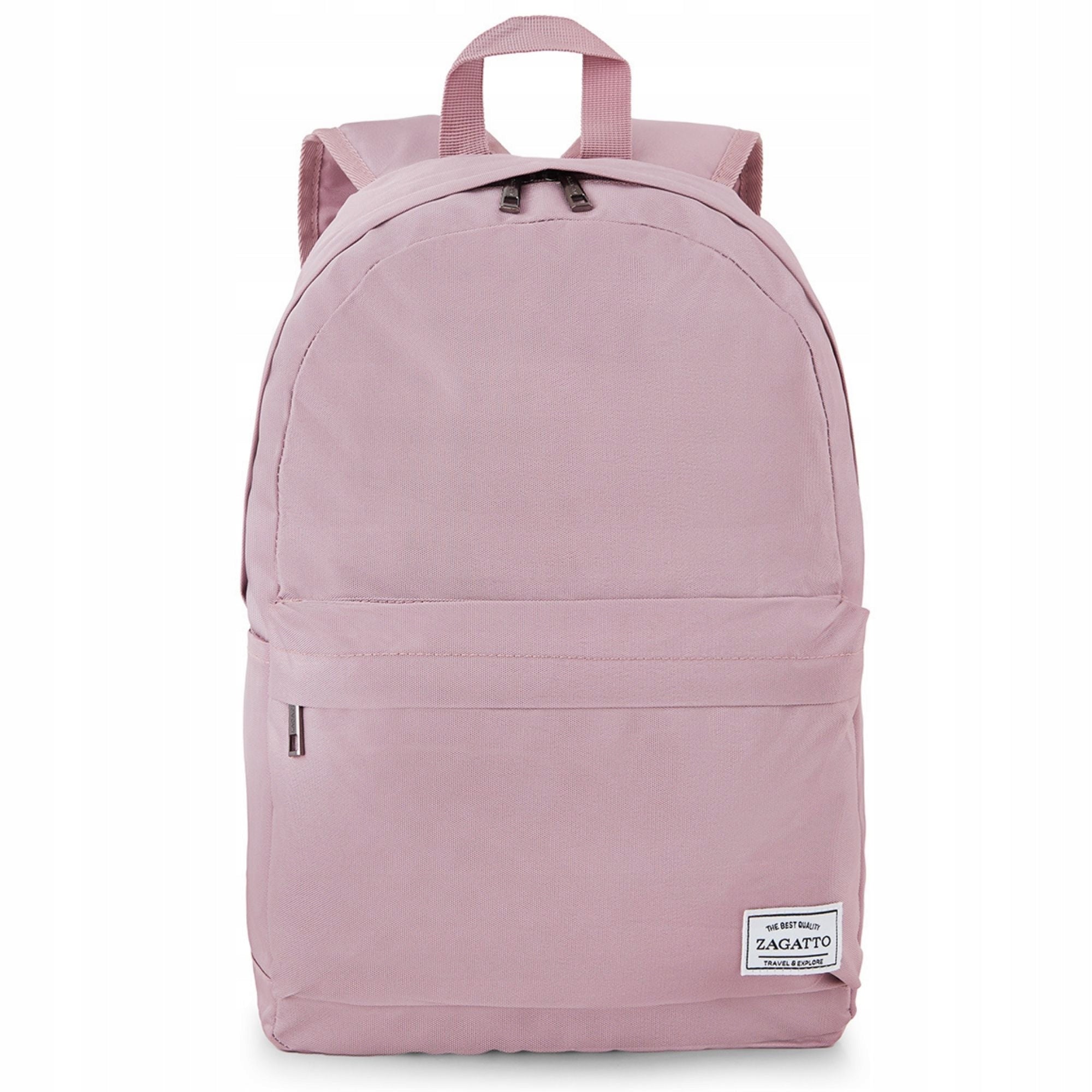 Women's backpack pink for work school backpack youth roomy A4 ZAGATTO