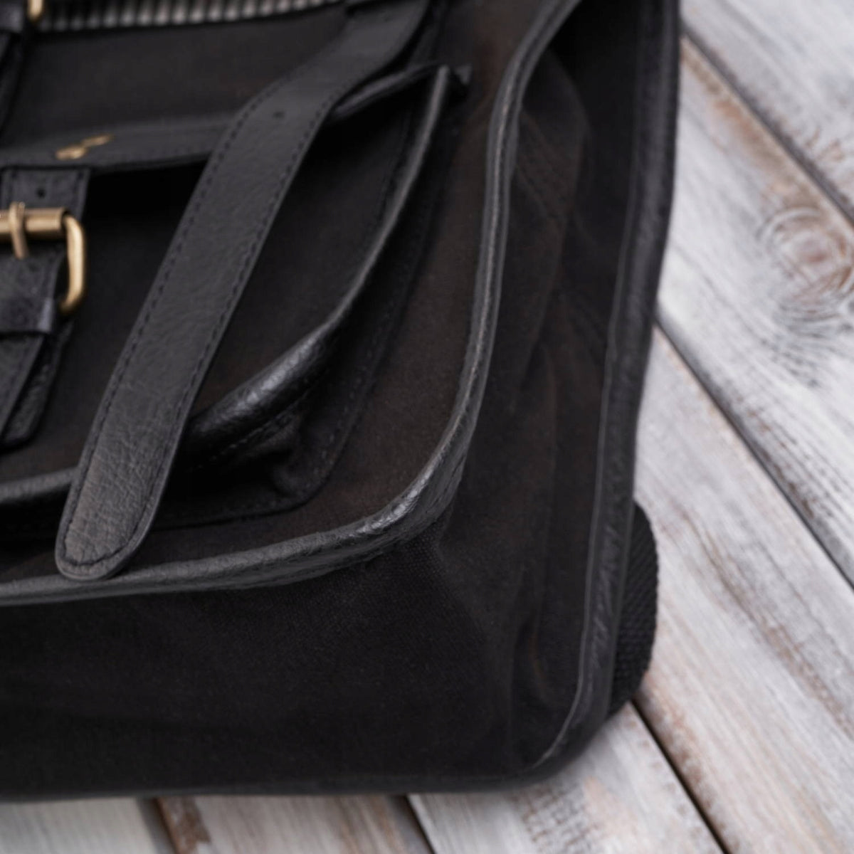 Women's backpack retro vintage urban cotton canvas synthetic leather EAN (GTIN) 5905567214226