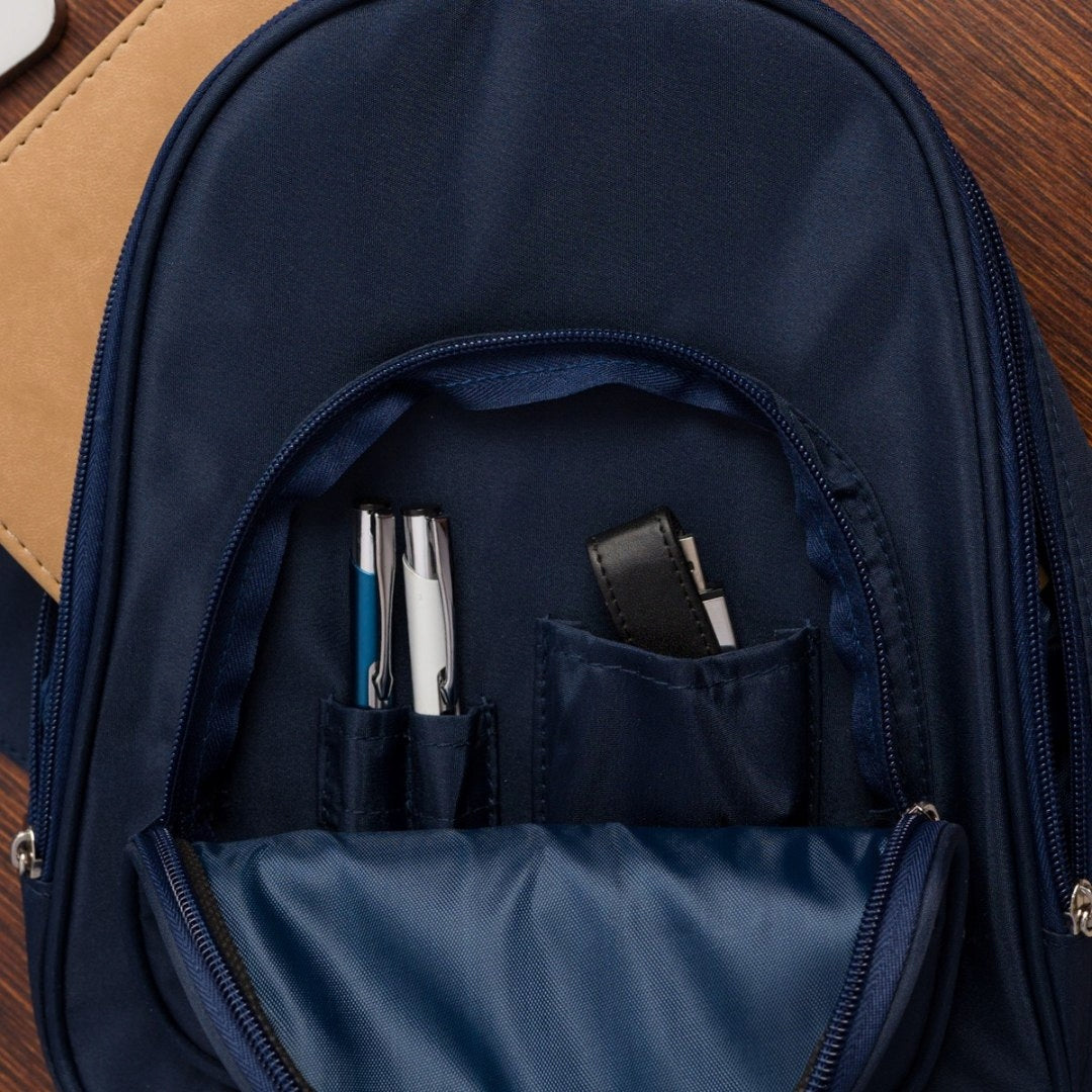Women's backpack small lightweight waterproof elegant navy Beltimor Packaging status original