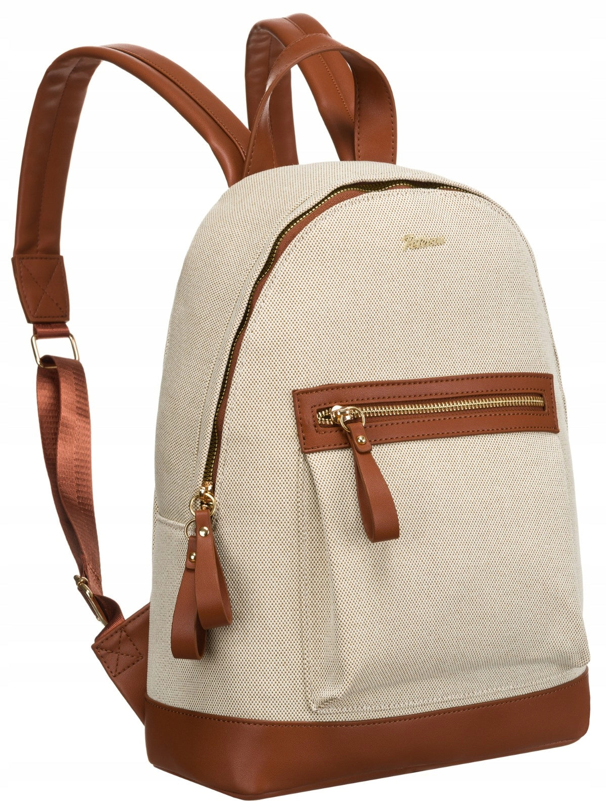 Women's backpack stylish A4 canvas city with zip pockets Peterson