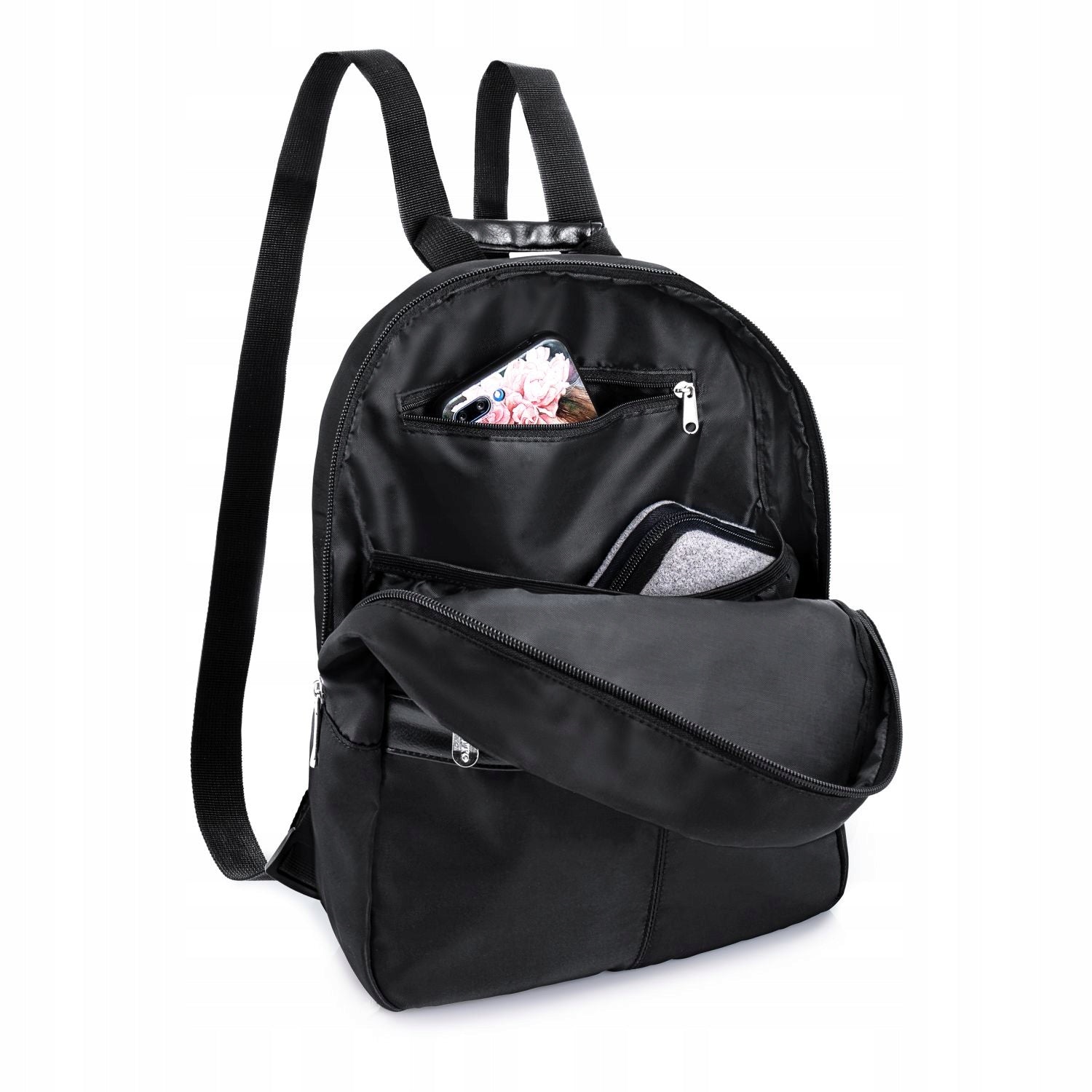 Women's backpack urban black small backpack elegant roomy light ZAGATTO Brand Zagatto
