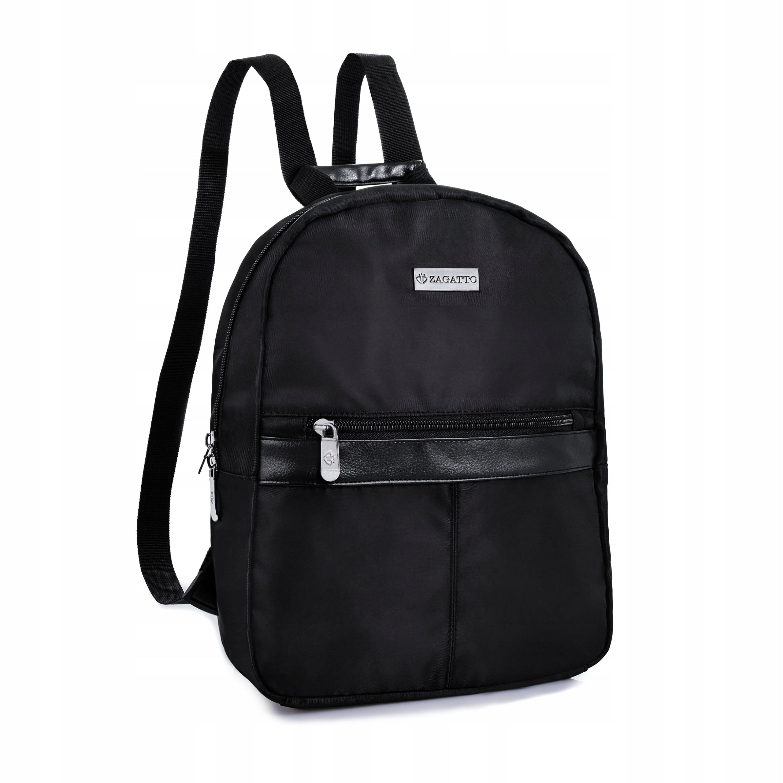 Women's backpack urban black small backpack elegant roomy light ZAGATTO