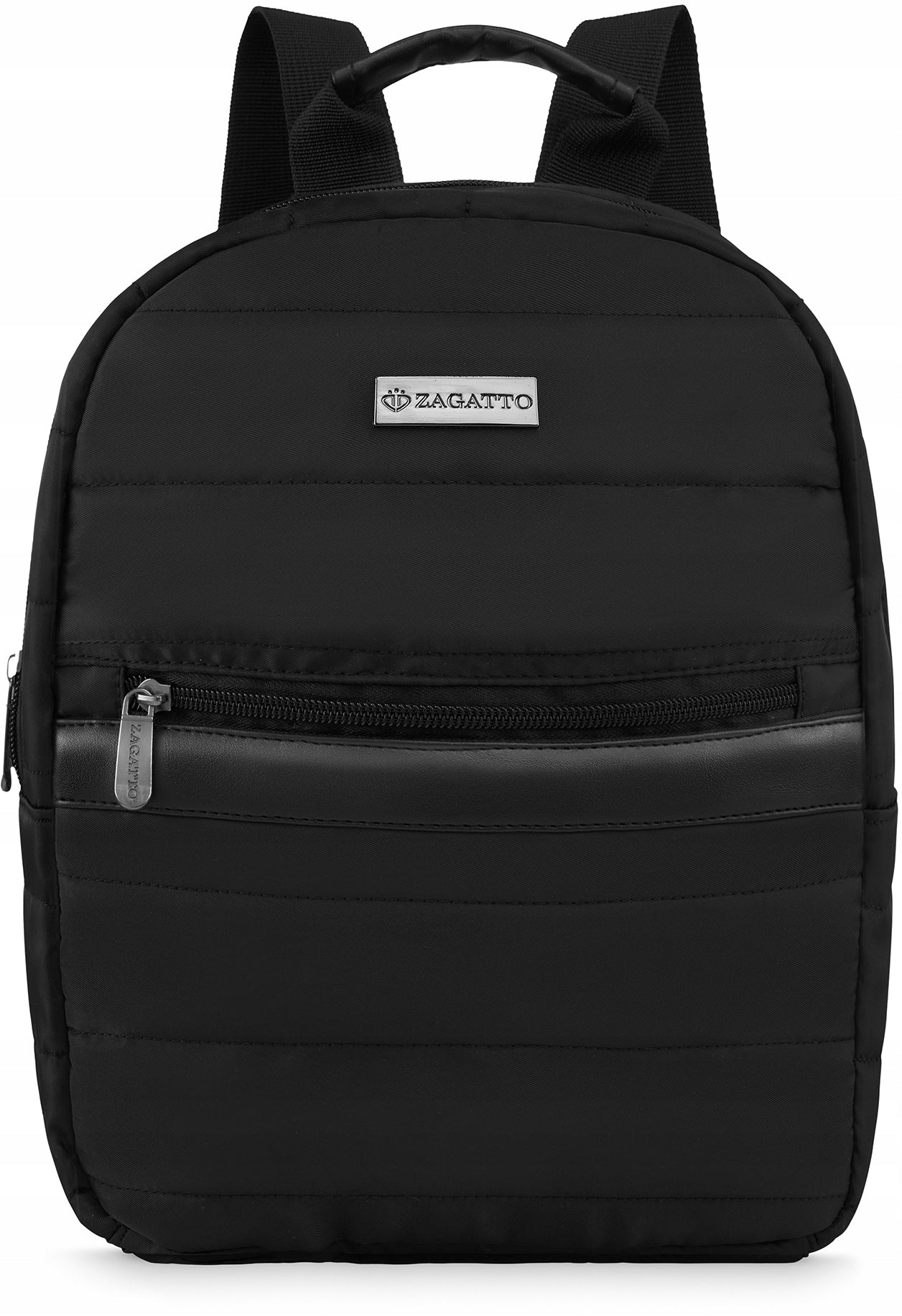 Women's backpack urban quilted black elegant roomy backpack ZAGATTO Packaging status original