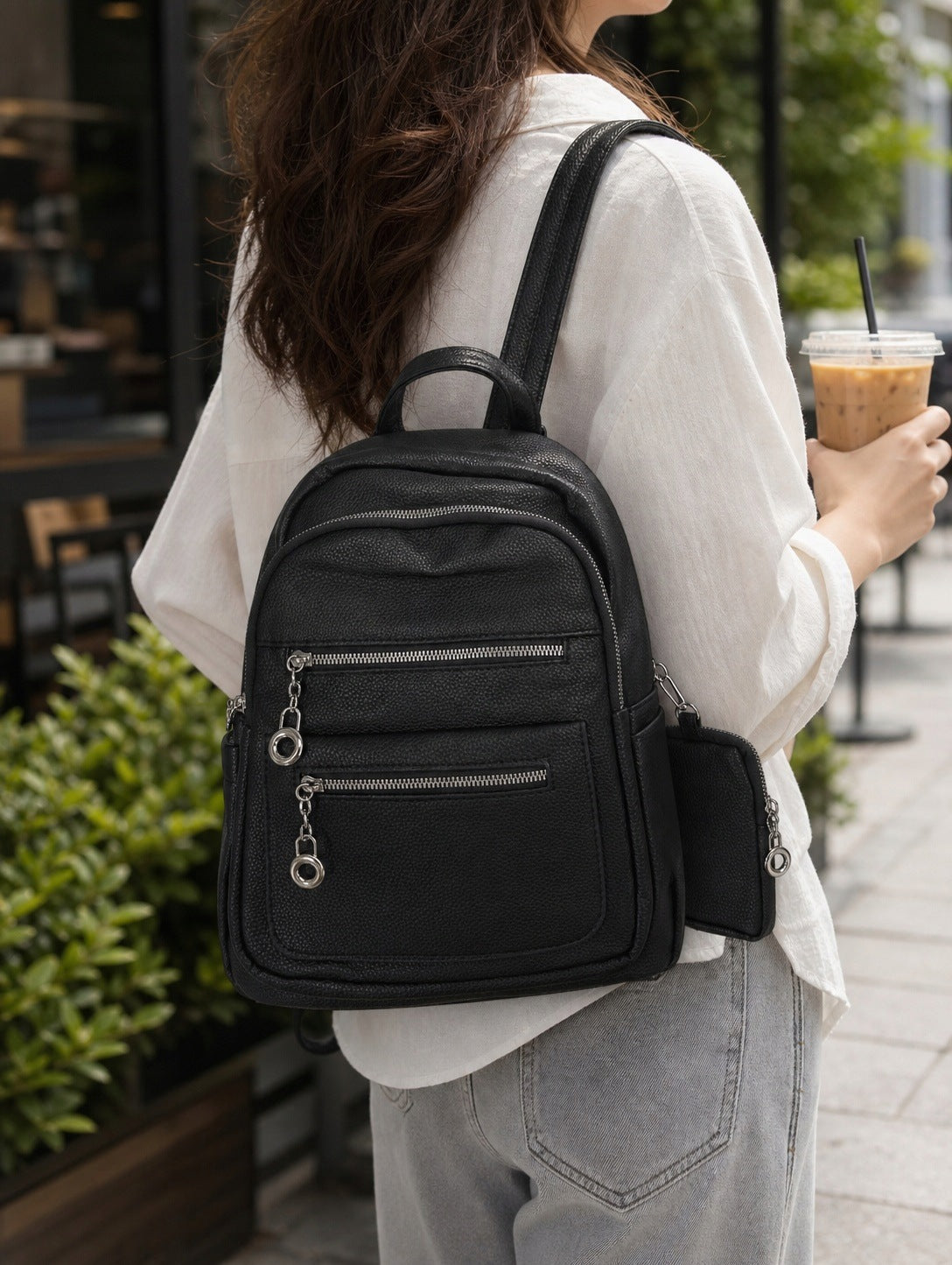 Women's backpack with wallet Brand no brand