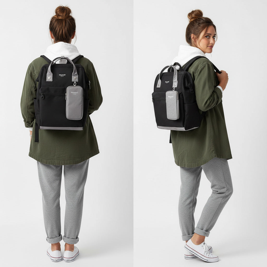 Women's city backpack Himawari 1027 for laptop 15,6 + removable case czar-sz Brand Himawari