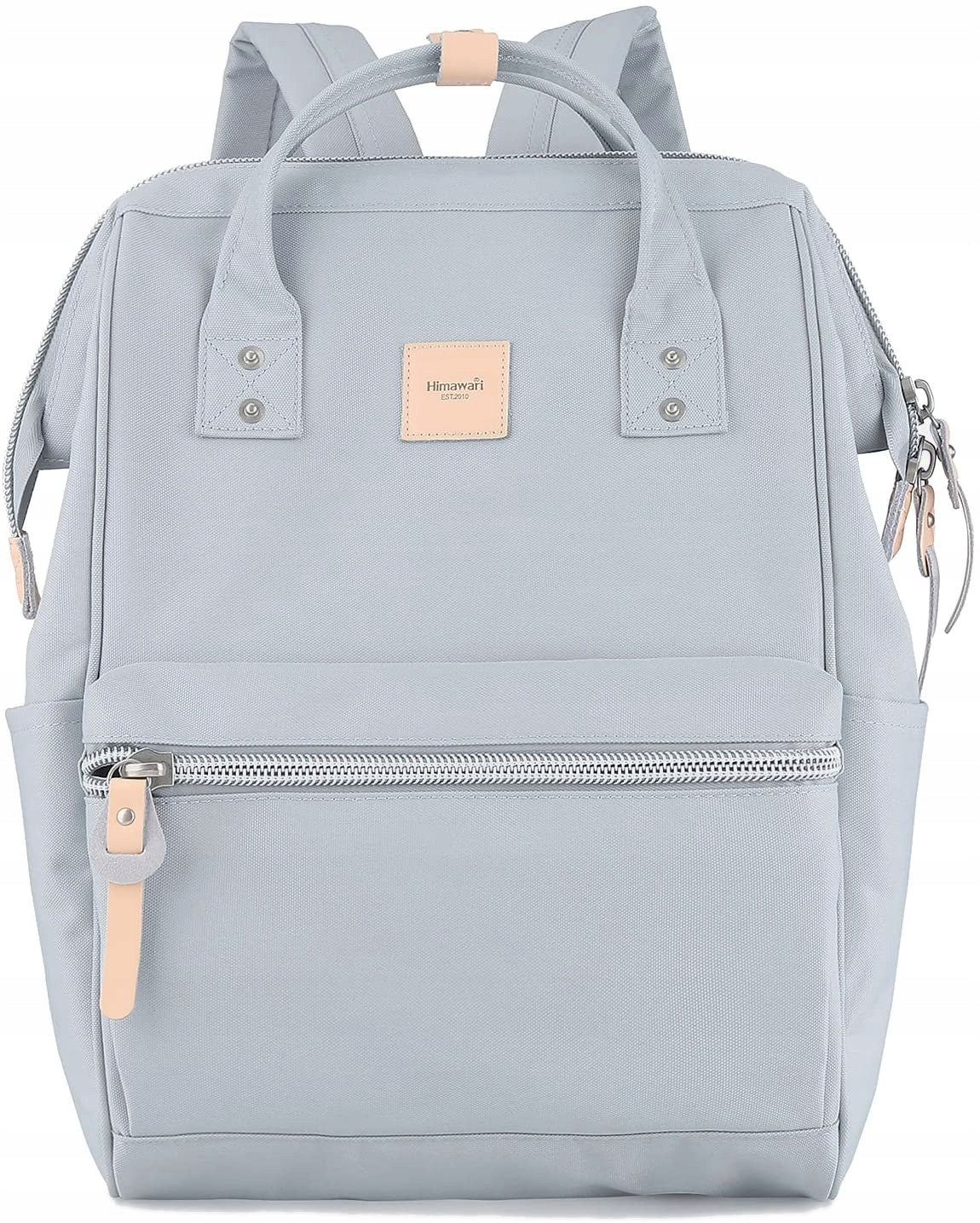 Women's city backpack Himawari Sorrel HM1881 for laptop 13,3 USB naked grey