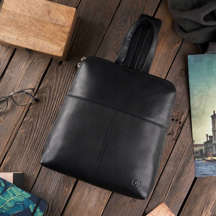 Women's city backpack for work leather black backpack youth fashionable EAN (GTIN) 5904365079389