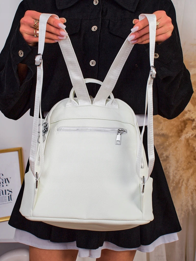 Women's eco leather backpack with Class embossing Brand Royalfashion