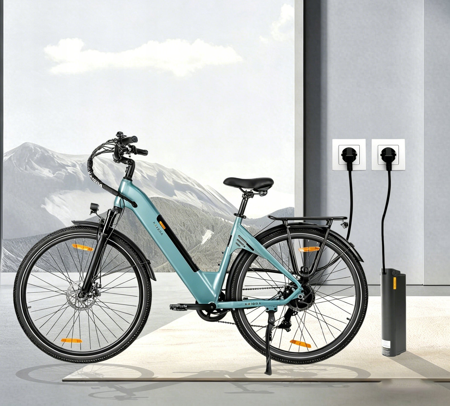 Women's electric bike KAISDA K608 250W 52Nm 36V 20Ah 120HP 28“ tires Maximum rated power electric bike (under 250W)