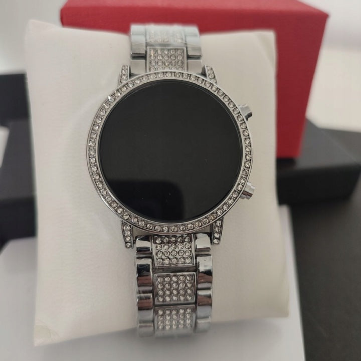 Women's electronic watch Led rhinestones on bracelet Brand Kurren
