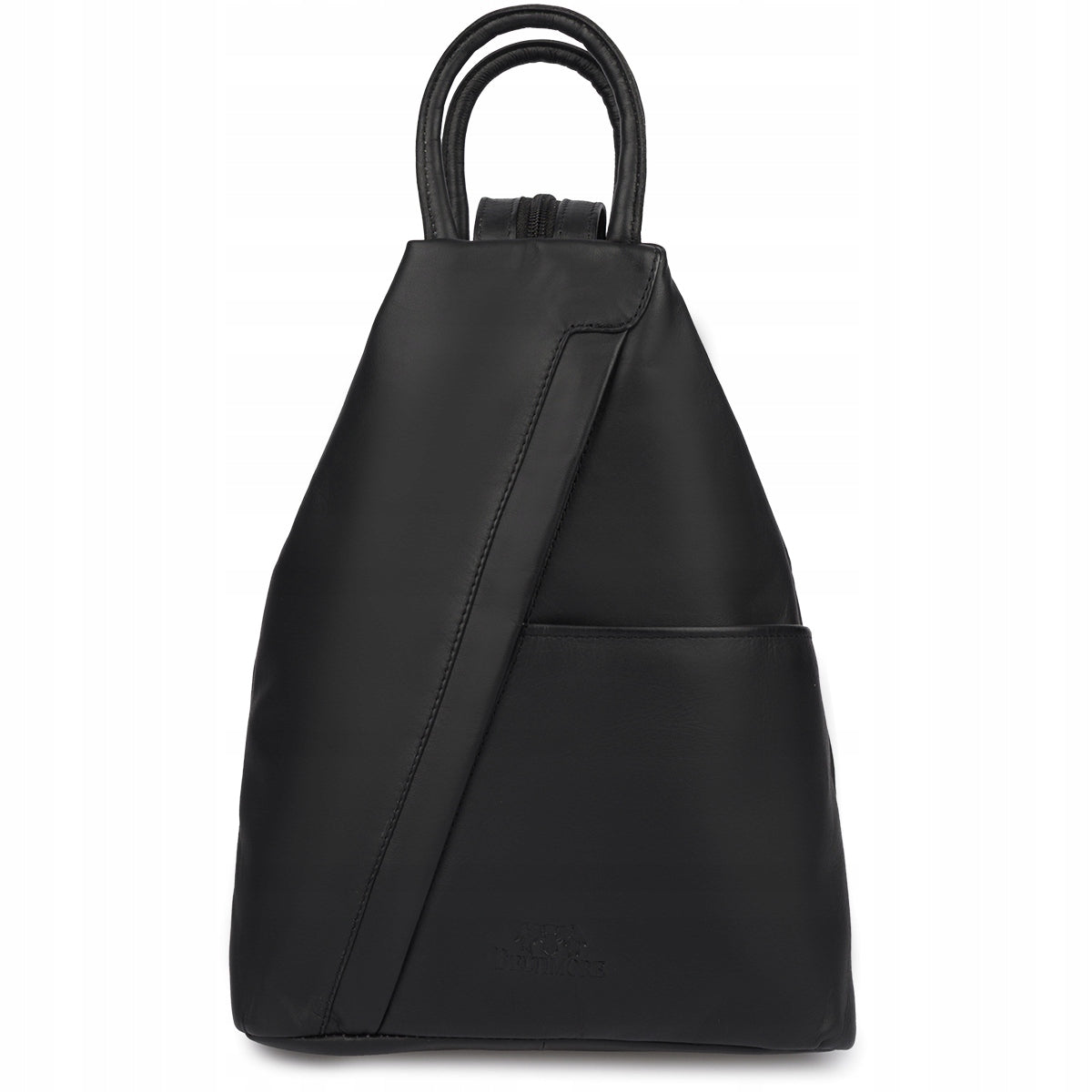 Women's leather backpack iconic Italian shoulder black backpack Beltimore Gender woman