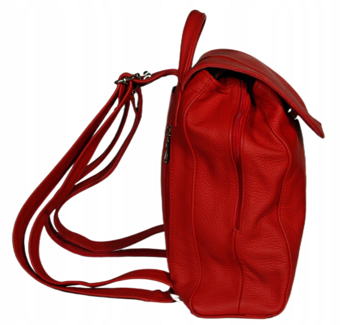 Women's leather backpack red large made in Poland genuine leather EAN (GTIN) 5906146731752