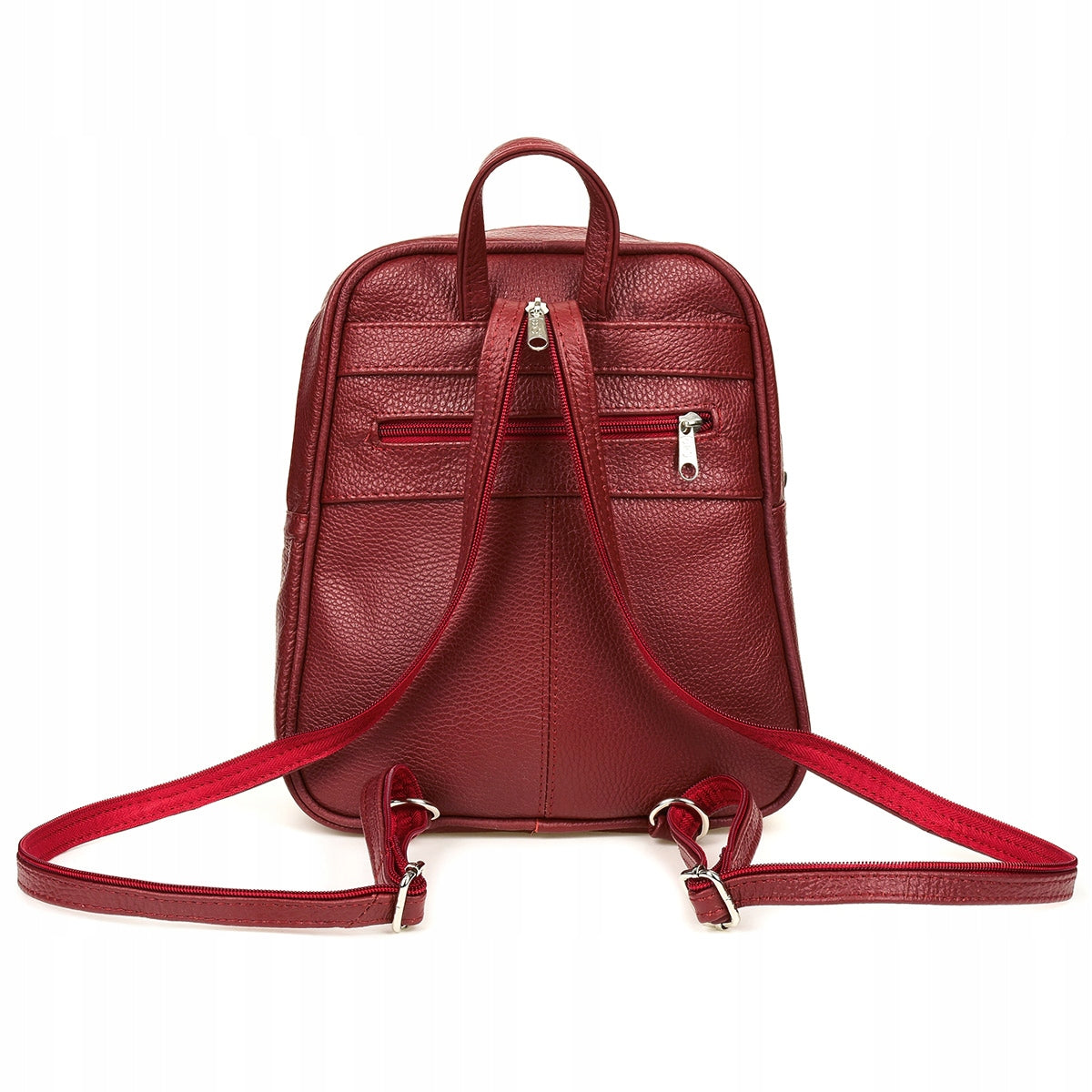 Women's leather backpack roomy sleek elegant Beltimore Additional features one shoulder zipper sack with pockets