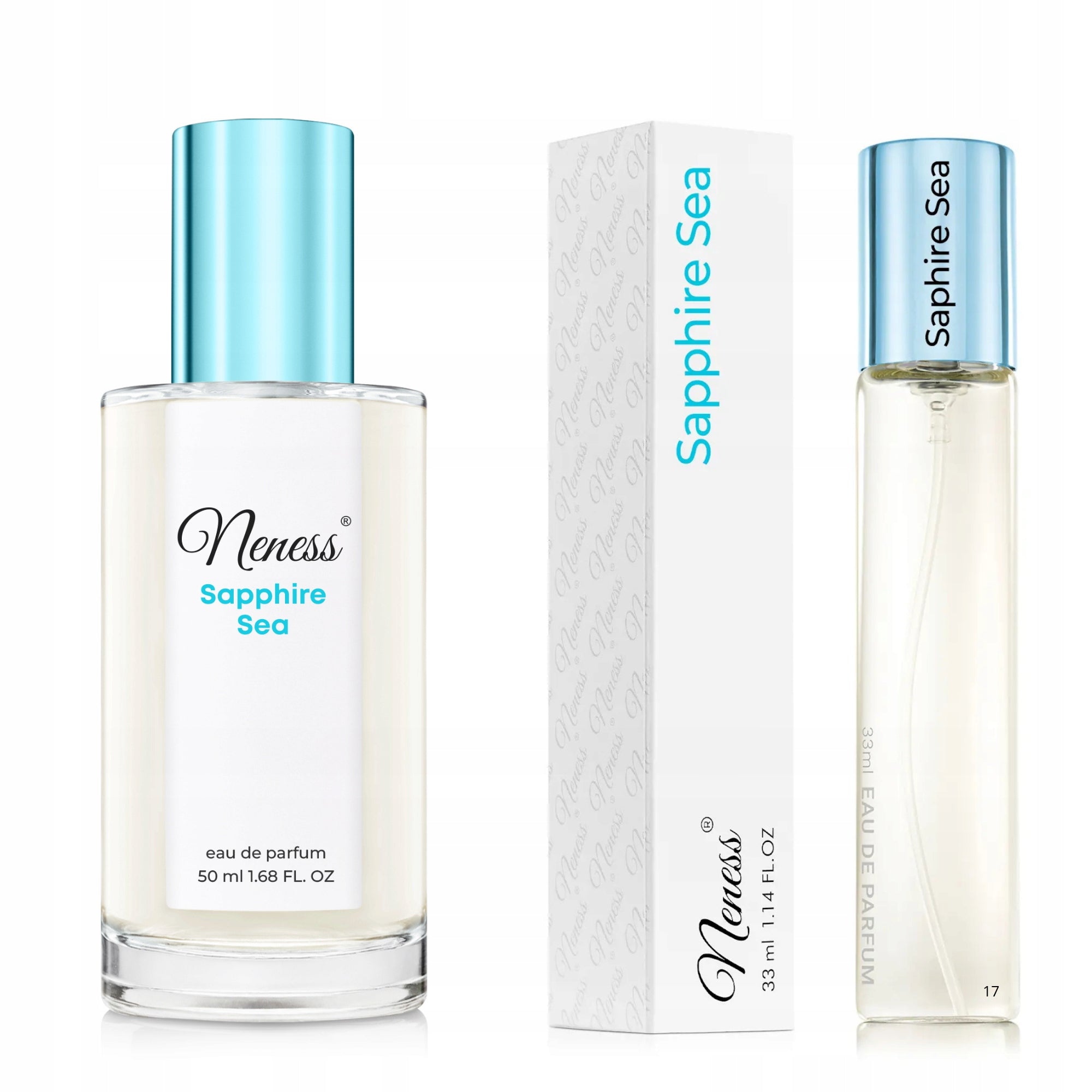 Women's perfume Sapphire Sea 50 ml + 33 ml – Neness No. 92 permanent