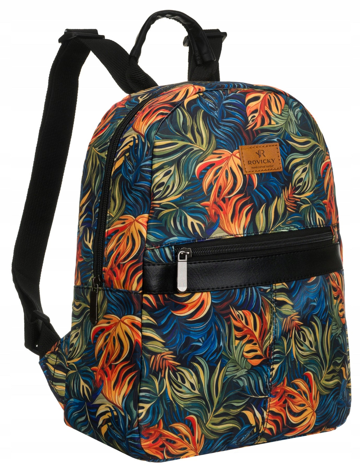 Women's school backpack youth city zip pockets colorful ROVIC
