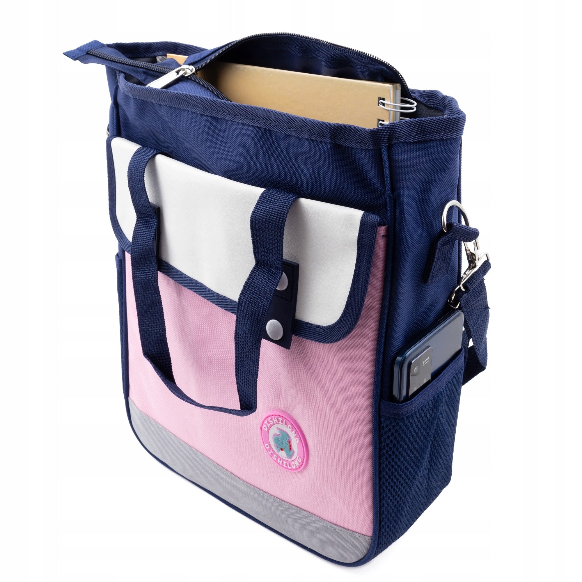 Women's school shoulder bag A4 pink navy shopper waterproof Brand Little Angel