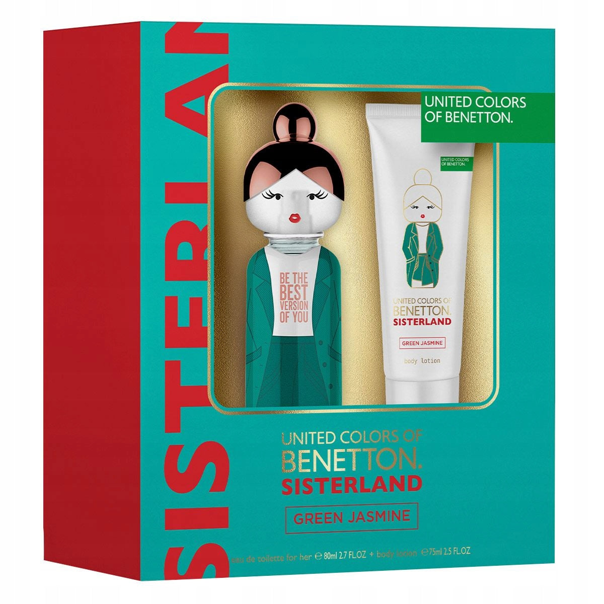 Women's set United Colors Of Benetton Sisterland Green Jasmine 2 elements