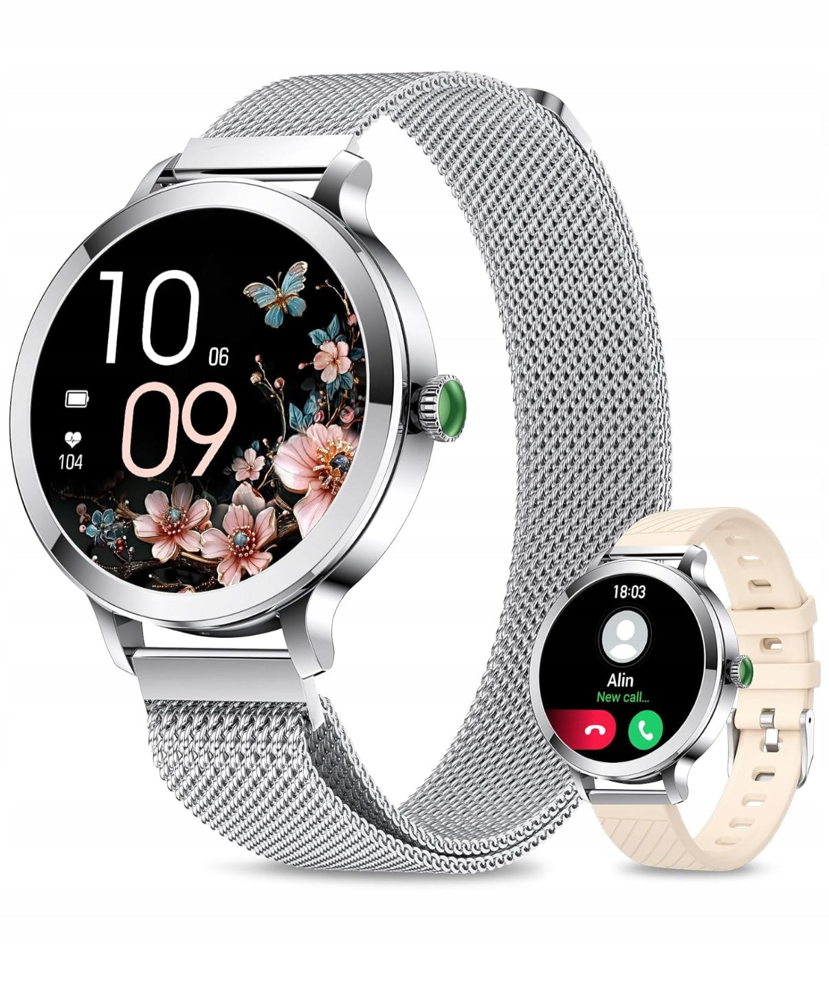 Women's smartwatch AMOLED Efolen 1,1" with phone | sport | pulse | SpO2