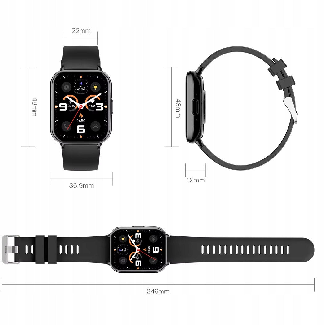 Women's smartwatch Bluetooth call notifications pressure sleep heart rate menu PL Brand Rubicon
