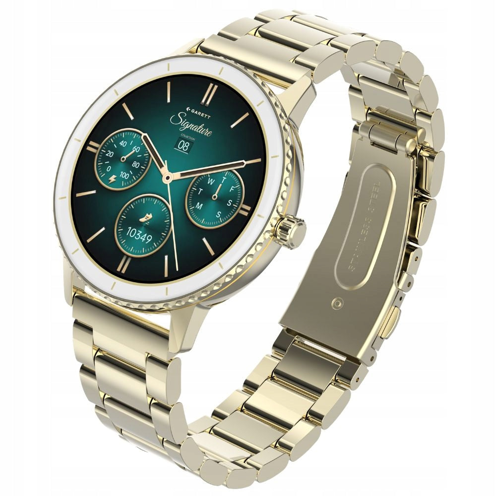 Women's smartwatch Garett Grace gold solid + lip gloss freebie Brand Garett
