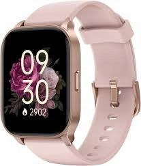 Women's smartwatch TOOBUR IDW26 pink Bluetooth talk 1.83" IP68 2 stripes