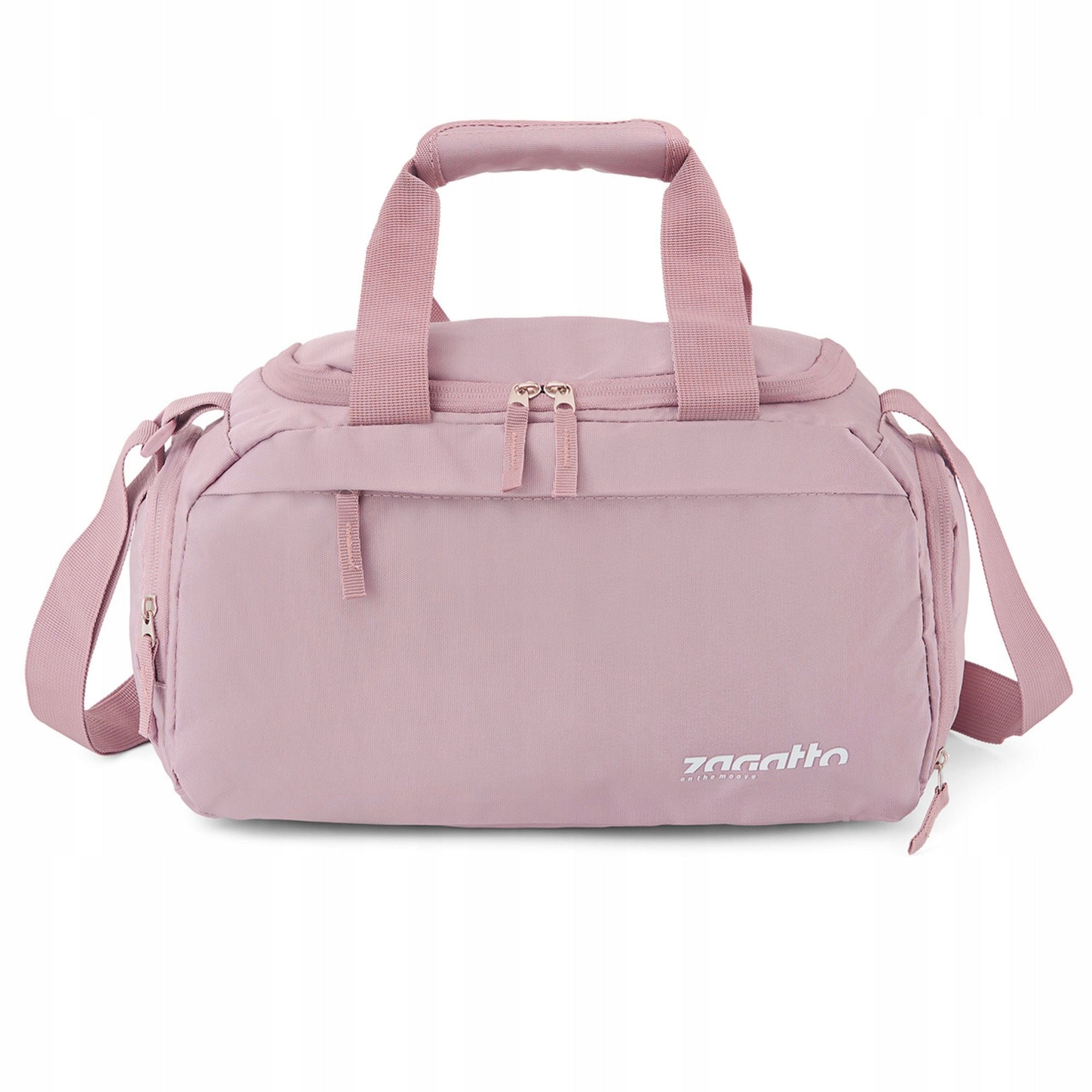 Women's sports bag pink training bag for gym shoulder ZAGATTO