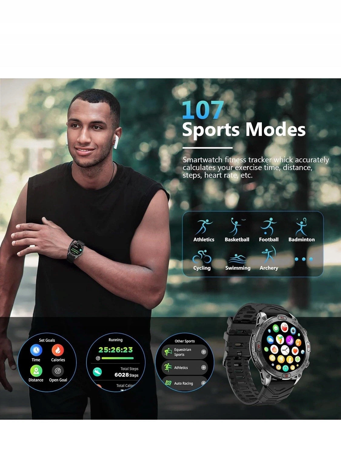 Women's sports watch Smartwatch Android iOS 1.43'' AMOLED 450mAh Model other