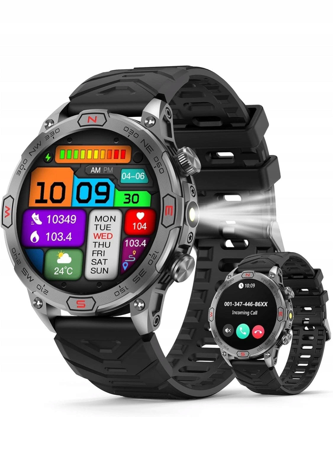 Women's sports watch Smartwatch Android iOS 1.43'' AMOLED 450mAh