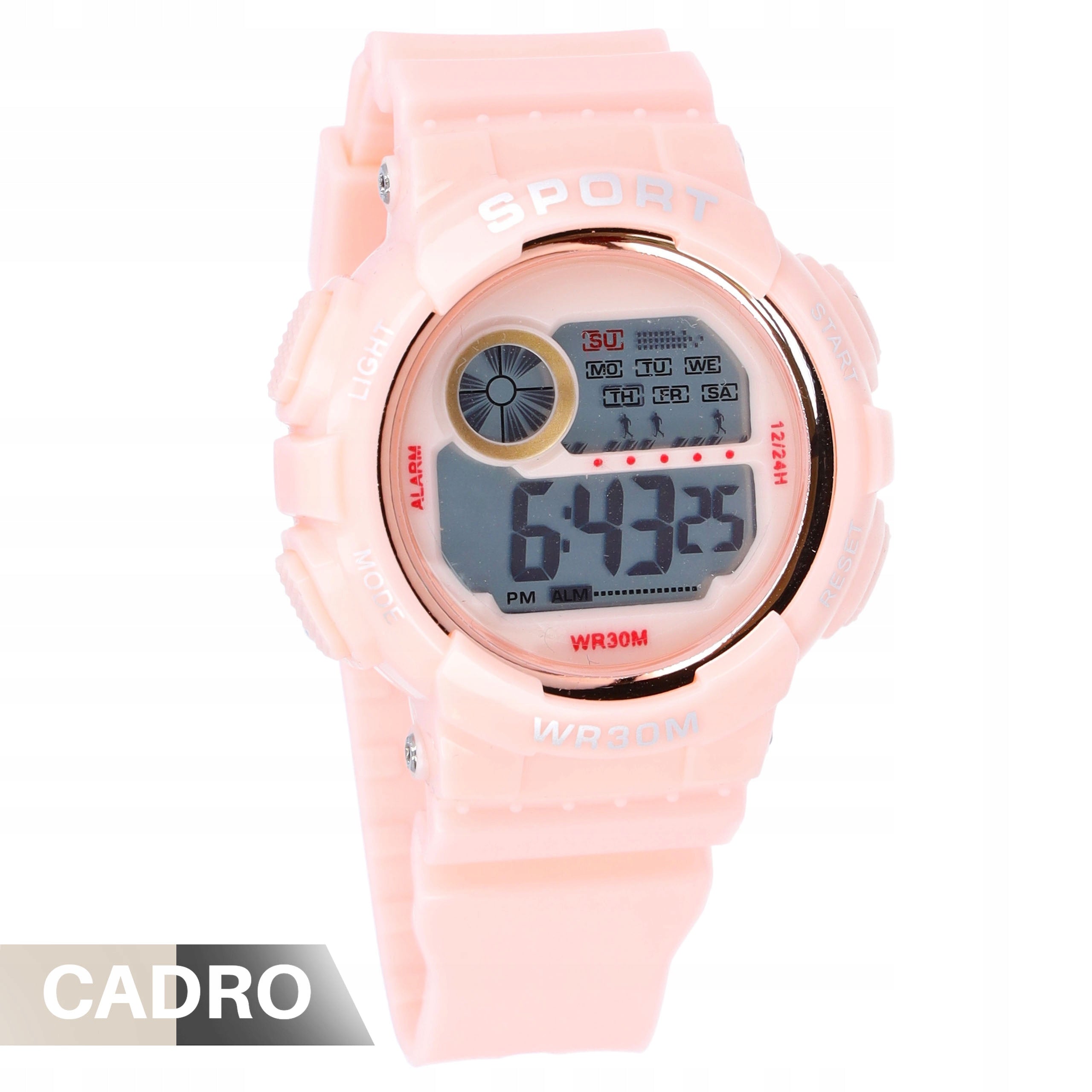 Women's sports watch electronic wrist backlight alarm pink EAN (GTIN) 5903822945717