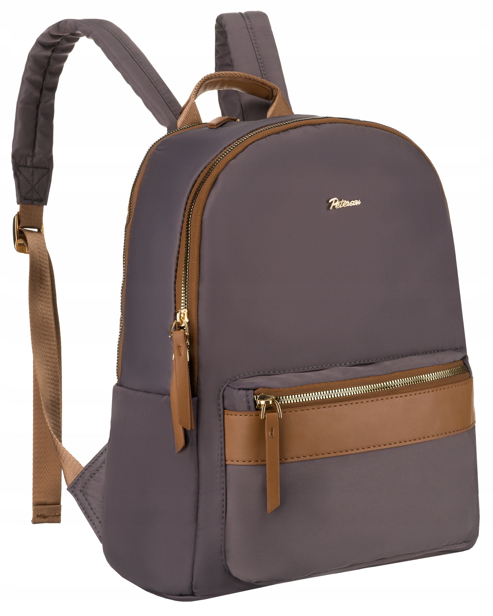 Women's two-chamber city backpack for university work fashionable Peterson
