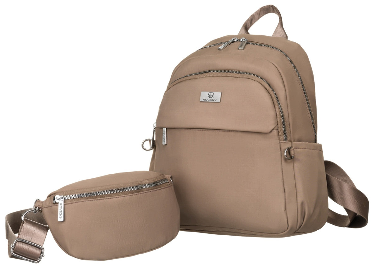 Women's urban backpack Rovicky with sachet bum bag detachable with shoulder strap Brand Rovicky