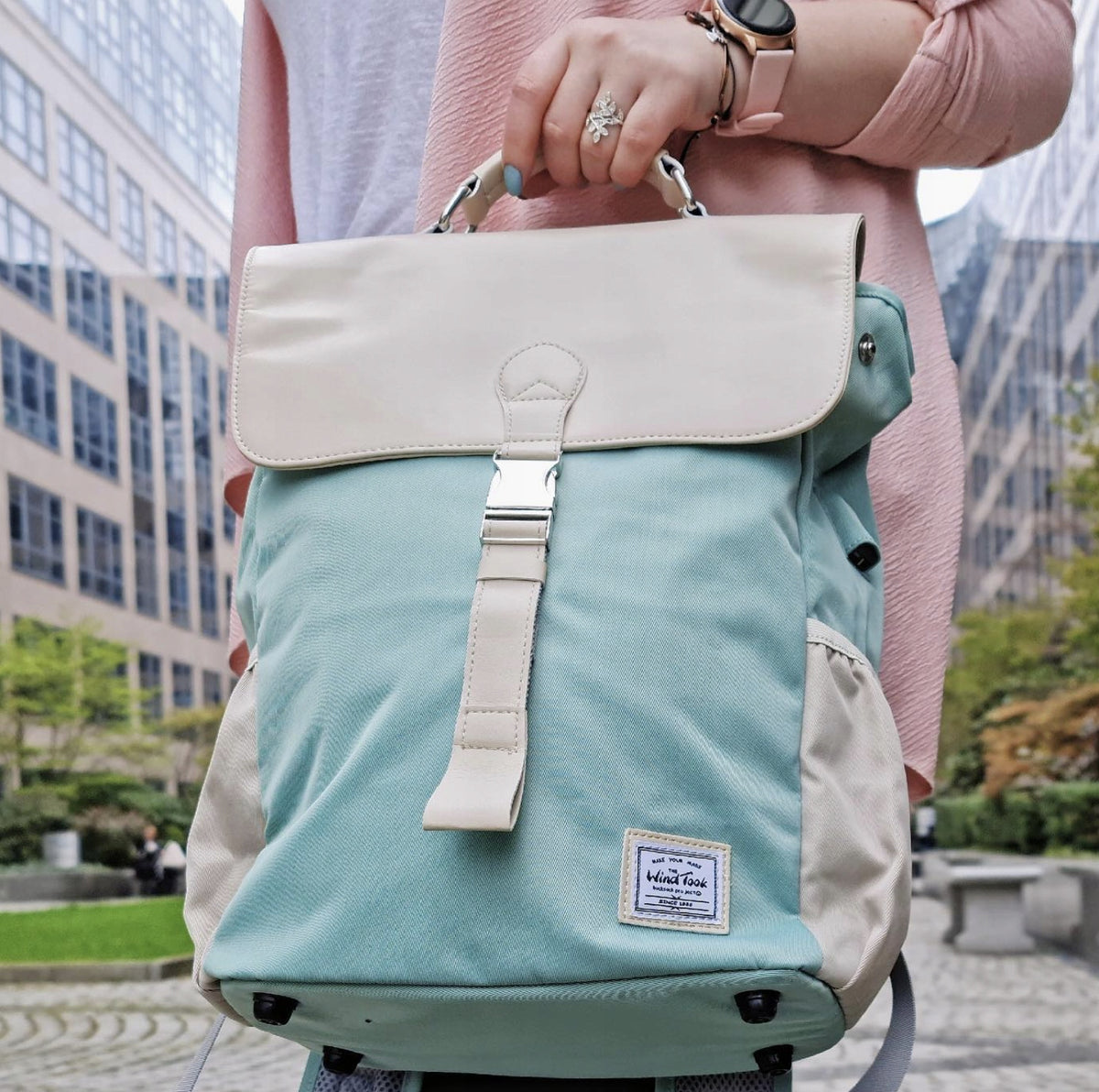 Women's urban backpack small black tourist school roomy Brand no brand