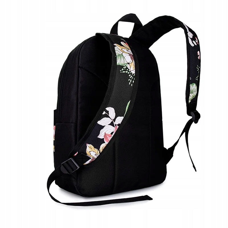 Women's urban school backpack roomy A4 with flowers sports backpack ZAGATTO Brand Zagatto