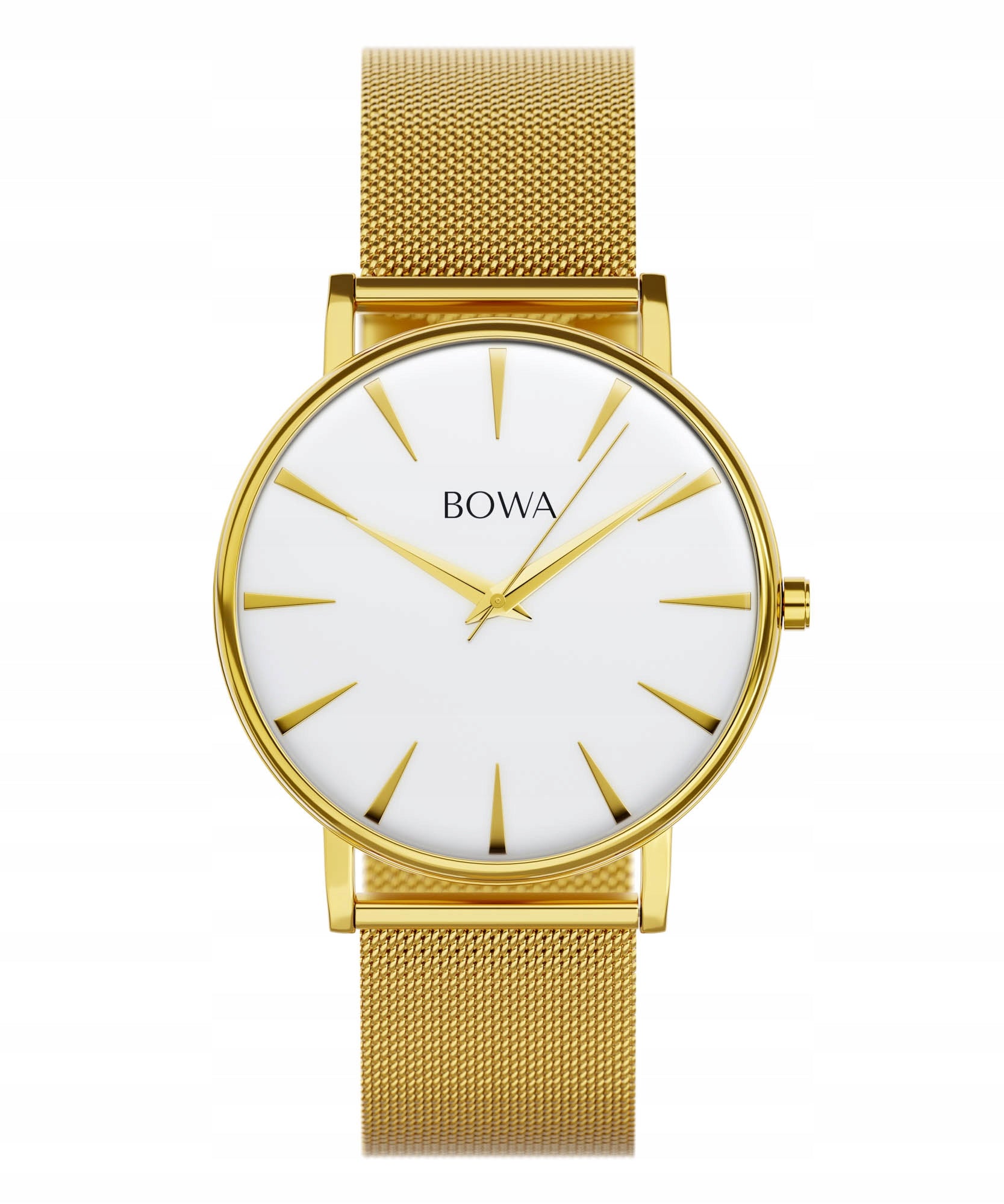 Women's watch BOWA Praha Silver-Gold Mesh 38 Bowa-PH384-54-184M