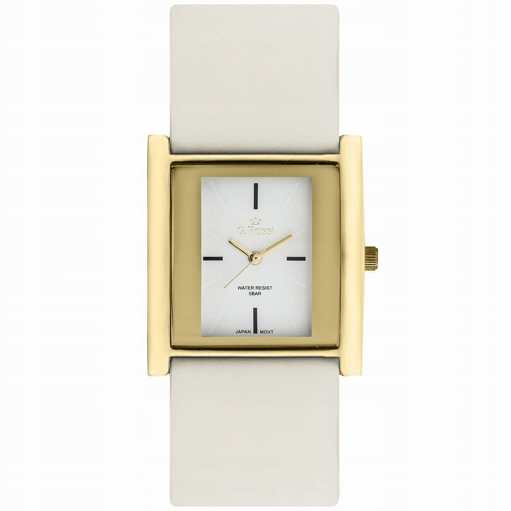 Women's watch G. Rossi classic dial and leather strap - box + ENGRAVING Manufacturer code ANGELLO 6742-3C2