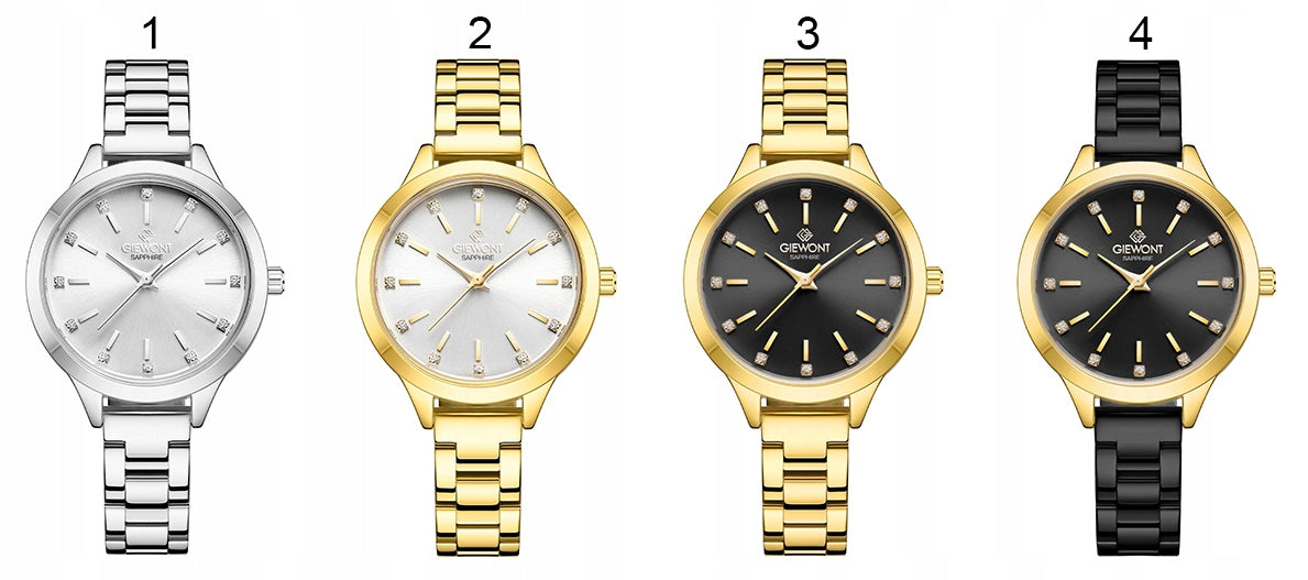 Women's watch Giewont Bracelet Sapphire Elegant GW2720 + BOX + ENGRAVING Packaging status original
