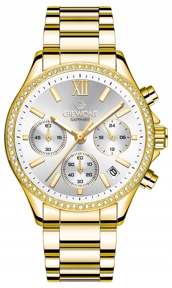 Women's watch Giewont Bracelet Sapphire Elegant GW3670 + BOX + ENGRAVING Packaging status original