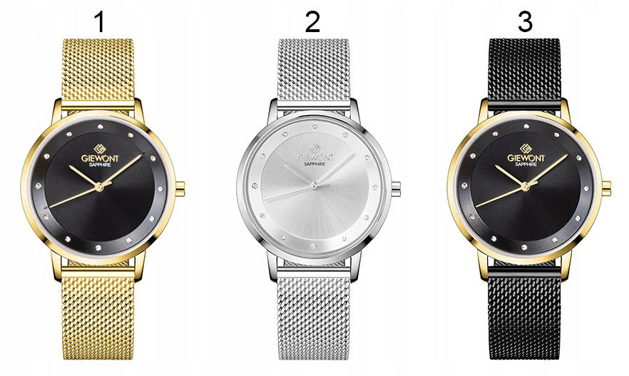 Women's watch Giewont Bracelet Sapphire Elegant GW4130 + BOX + ENGRAVING Brand Giewont
